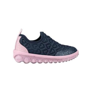Imagem de Tênis Infantil Menina Bibi 1155236 Roller 2.0, Marinho, Rosa, 31