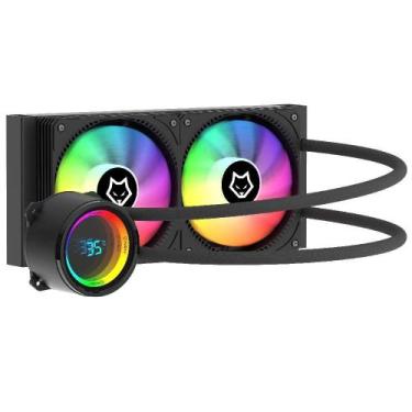 Imagem de Water Cooler Husky Glacier, Iluminação ARGB, 240mm, AMD e Intel, Preto