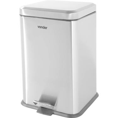 Imagem de Lixeira Retangular 20l Inox Vonder