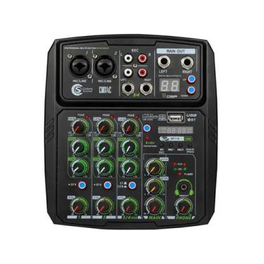 Imagem de Mesa de Som e Interface de Audio Custom Sound CMX4C-BK USB / Bluetooth