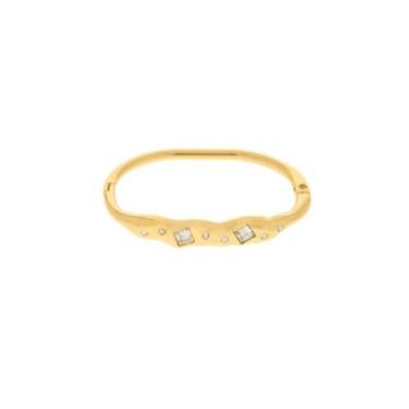 Imagem de Bracelete Feminino Cravejado Luxo - Banhado a Ouro 18k - Tri Gata Semi