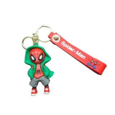 Imagem de Chaveiro com Boneco Homem Aranha jaqueta verde - Genérica