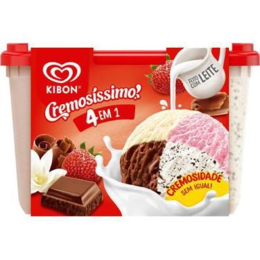 Imagem de Sorvete kibon cremosissimo 4x1 1,2l