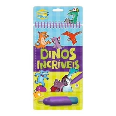 Imagem de Livro Infantil Aquabook Colorindo com Água Dinos Incríveis - Ciranda C