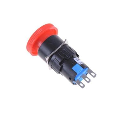 Imagem de Botao de emergencia tipo cogumelo 250v 3a - 3 terminais - Botão