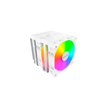 Imagem de Air Cooler Montech NX600, ARGB, Dual Tower, 120mm, Intel e AMD, Branco - NX600ARGBW