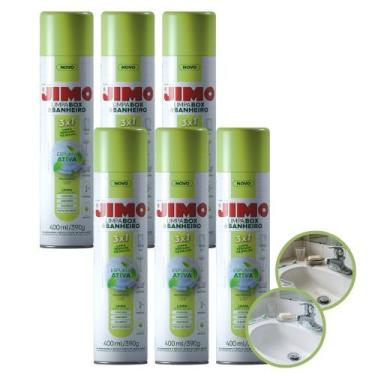 Imagem de Kit 6 Jimo Limpa Box Banheiro Spray 400ml Fragrância Citrus Suave
