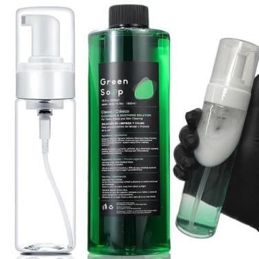 Imagem de Kit de Sabão Verde Miuxia para Limpeza de Pele e Tatuagem 700ml