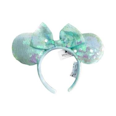 Imagem de Tiara De Orelhas Do Mickey Mouse Da Disney Para Meninas Com Lantejoula