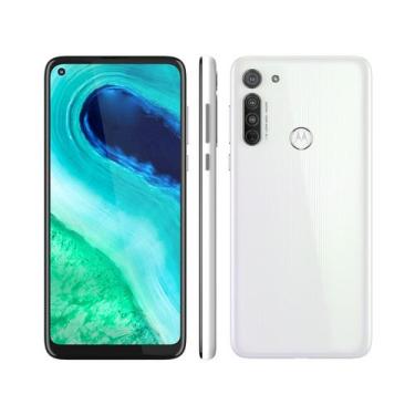 Imagem de Smartphone Motorola Moto G8 64GB Branco Prisma 4G - 4GB RAM Tela 6,4 C