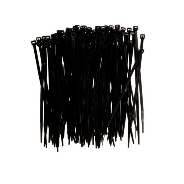 Imagem de Abraçadeira de Nylon 3,6x140mm Resistente a Temperaturas Elevadas e Mudanças Climáticas Preto Bemfixa 100 UNIDADES