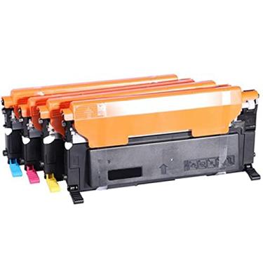 Imagem de Cartucho de toner de substituição compatível com Samsung CLT-K409 para impressoras Samsung CLP-320 325 CLX3285 com chip preto, amarelo, ciano, magenta, conjunto de bateria fotossensível