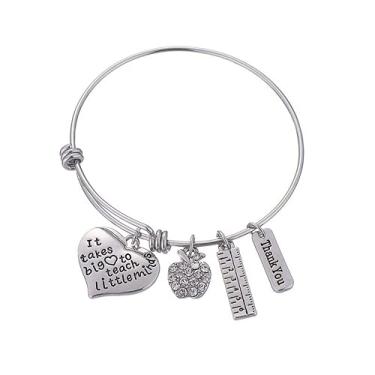 Imagem de Bracelete ajustável para presente de agradecimento do professor masculino e feminino do estudante