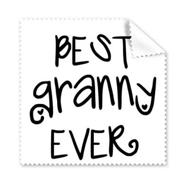 Imagem de Best Grandny Ever Quotes Family Bless pano de limpeza de tela de telefone limpador de óculos 5 peças