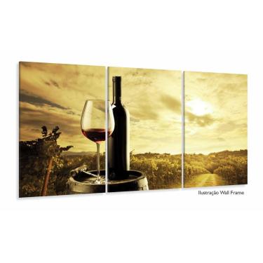 Imagem de Quadro Decorativo Vinho Pôr Do Sol 120x60 Sala Quarto