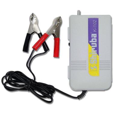 Imagem de Compressor De Ar Pesca Shiruba K-102 12V Com Garra Jacaré