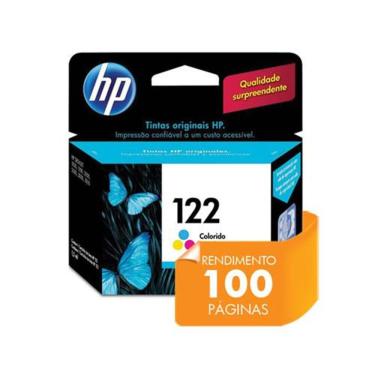 Imagem de Cartucho HP 122 Jato de Tinta Tricolor 2ML - CH562HB