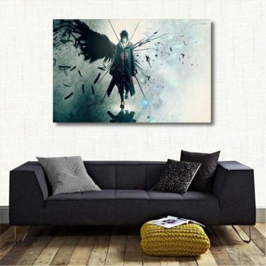 Imagem de Quadro decorativo Uchiha Sasuke - Naruto - Tela em Tecido