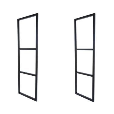 Imagem de 2 Suportes Prateleira Tripla Estilo Industrial Parede Teto