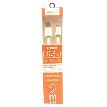 Imagem de Cabo Usb Android Carregamento Dados Kaidi Tipo C 2M Kd-327C