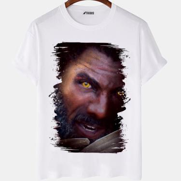 Imagem de Camiseta masculina John Wick Desenho Personagem Filme Camisa Blusa Branca Estampada
