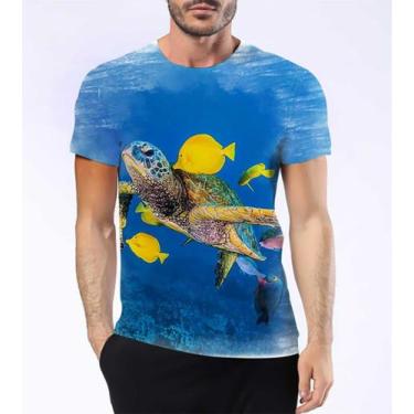 Imagem de Camisa Camiseta Tartaruga Marinha Répteis Não Use Canudos 4 - Estilo K