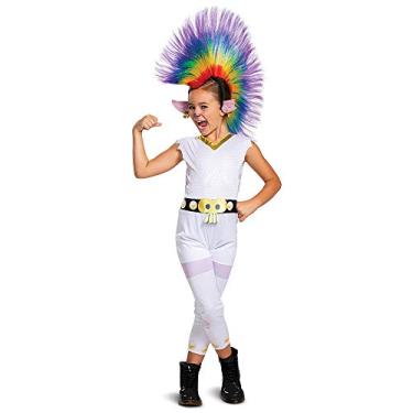 Imagem de Barb Rainbow Deluxe Costume for Kids with Headpiece, Trolls World Tour, Size Medium (7-8)