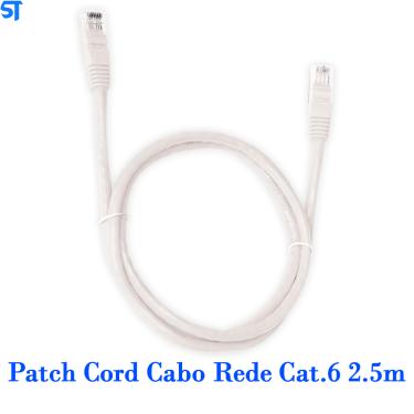 Imagem de Patch Cord Cabo Rede Cat.6 2.5m Pc-Eth6u25wh 