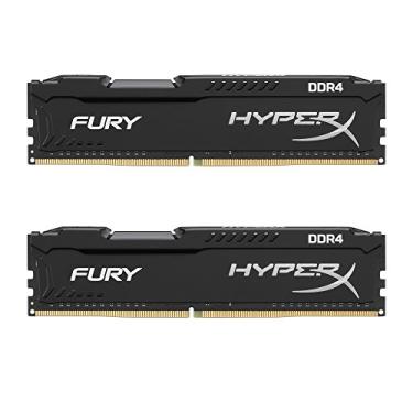 Imagem de Kingston Technology HyperX Fury 16GB (2 x 8GB) DDR4 2400MHz DRAM (Desktop Memory) CL15 1.2V DIMM (288-pin) Preto HX424C15FB2K2/16