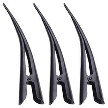 Imagem de 3 Pecas De Cabelo De Dentes De Pato Grandes De Cabelo Jacaré De Cabelo Para Modelar Clipe De Cabeleireiro Clipes De Jacaré Metal Bico De Pato Senhorita