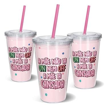 Imagem de Copo Canudo 600ml - A mãe ta cansada
