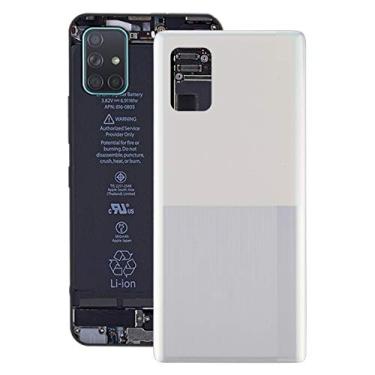 Imagem de HUANGYUNCHAO Acessórios telefônicos Tampa traseira da bateria para Samsung Galaxy A71 5G SM-A716 Substituição do telefone celular