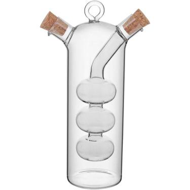 Imagem de SAUCE GALHETEIRO AZEITE / VINAGRE 18x10x6cm 280/70ML BOROSILICATO TRANSP 2 EM 1