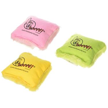 Imagem de Pacote especial contendo 3 travesseiros Yeowww! 100% orgânicos de erva de gato (contém uma almofada rosa, amarela e verde)