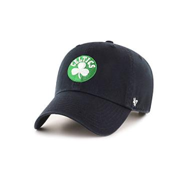 Imagem de Boné '47 Brand Boston Celtics Neon Clean Up Slouch Fit, Beisebol, Preto, One Size