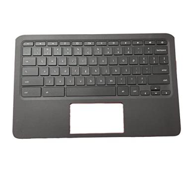 Imagem de Substituição para HP Chromebook 11 G6 EE CHROMEBOOK 11A-ND0100WM Laptop Parte de montagem de teclado Apoio para Palmeira Parte L92334-001 L14922-001 Capa superior