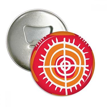 Imagem de Alvo Totems México Antiga Civilização Imã de Geladeira Emblema Multifuncional