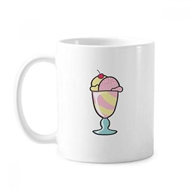 Imagem de Caneca de sorvete Cherry Sweet xícara de cerâmica cerâmica xícara de café porcelana louça