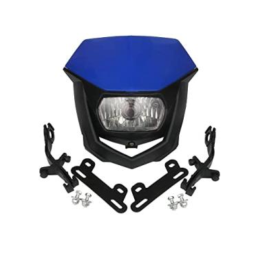 Imagem de TOTMOX Lâmpada de cabeça de farol de motocicletas, máscara de carenagem para o dia, lâmpada de seta compatível com Yamaha TTR125, TTR230, TTR250, WR250, WR250F, YZ250F, WR450F, YZ450F
