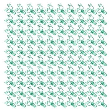 Imagem de Forma (verde) 100 peças de clipes de metal para fichário de metal clipes de cauda oca pequenos clipes para escritório escola uso doméstico para uso doméstico de escritório, escola, forma (verde) material de escritório
