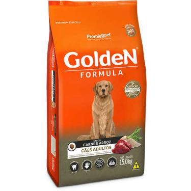 Imagem de Ração Seca PremieR Pet Golden Formula Carne e Arroz para Cães Adultos - 15 Kg