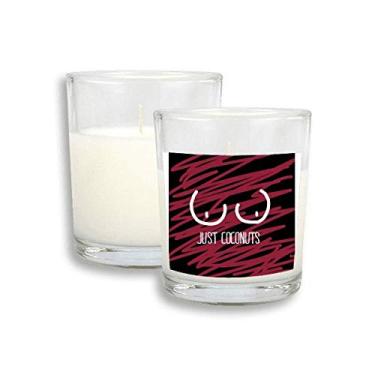 Imagem de Just Coconuts - Cera de incenso perfumada de vidro com desenho divertido