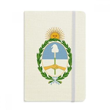 Imagem de Caderno com emblema nacional de Buenos Aires Argentina oficial em tecido capa dura