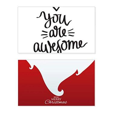 Imagem de You Are Awesome Citação Holiday Holiday Merry Christmas Congrats Card Christmas Letter Message