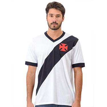 Imagem de Camiseta Vasco Expresso Masculina - Branco+preto - G