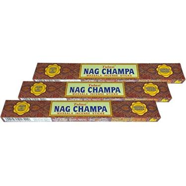 Imagem de Kit com 3 Incensos Indianos Nag Champa Massala Tulasi