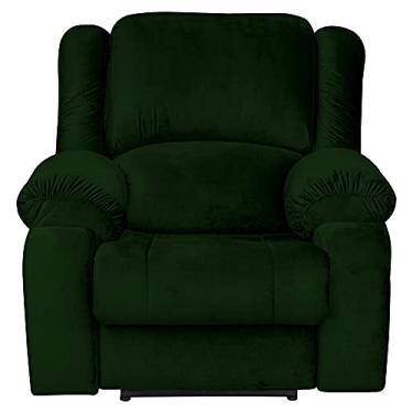 Imagem de Poltrona do Papai Reclinável Manual Magnum Veludo Verde - Gran Belo
