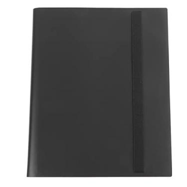 Imagem de Fichário de Cartões Colecionáveis, Multiuso Com 9 Bolsos para Armazenamento de Cartões de Jogo, Suporte para Exibição de álbuns de Livros Com Elástico para Cartas de Baralho (Preto)