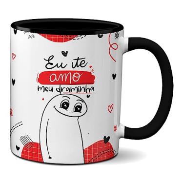 Imagem de Caneca Flork Namorados Eu Te Amo Meu Draminha Casal Fofo (Preta)