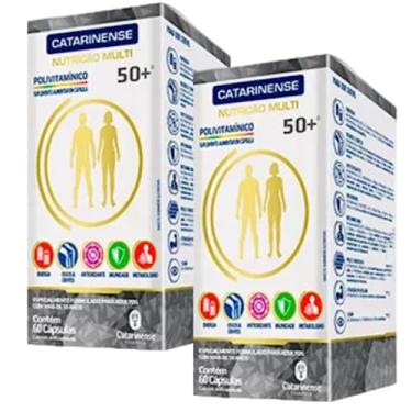 Imagem de Polivitamínico A-Z 50+ Sênior - 2 unidades de 60 Cápsulas - Catarinense